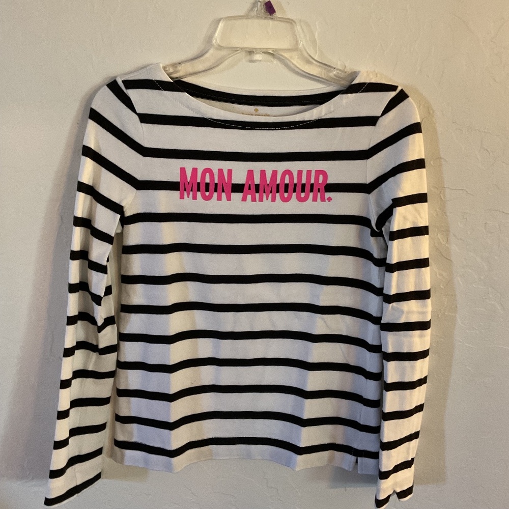Kate Spade Mon Amour Nautical Stripe Top